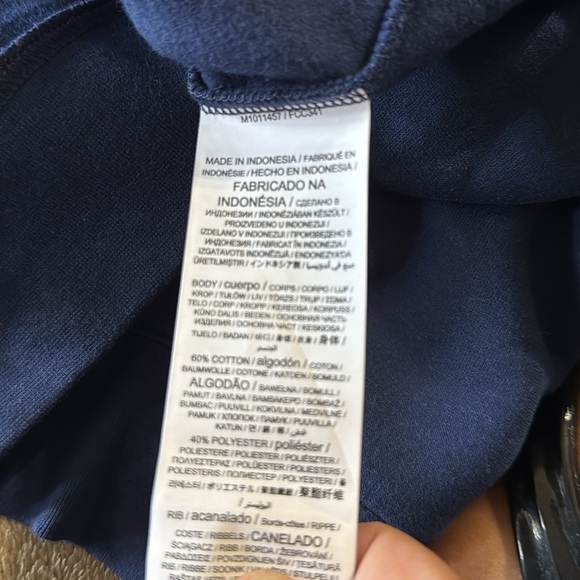 Fanatics NWT Georgetown Navy Hoodie with Light Gray Lettering - Picture 12 of 12